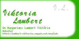 viktoria lambert business card